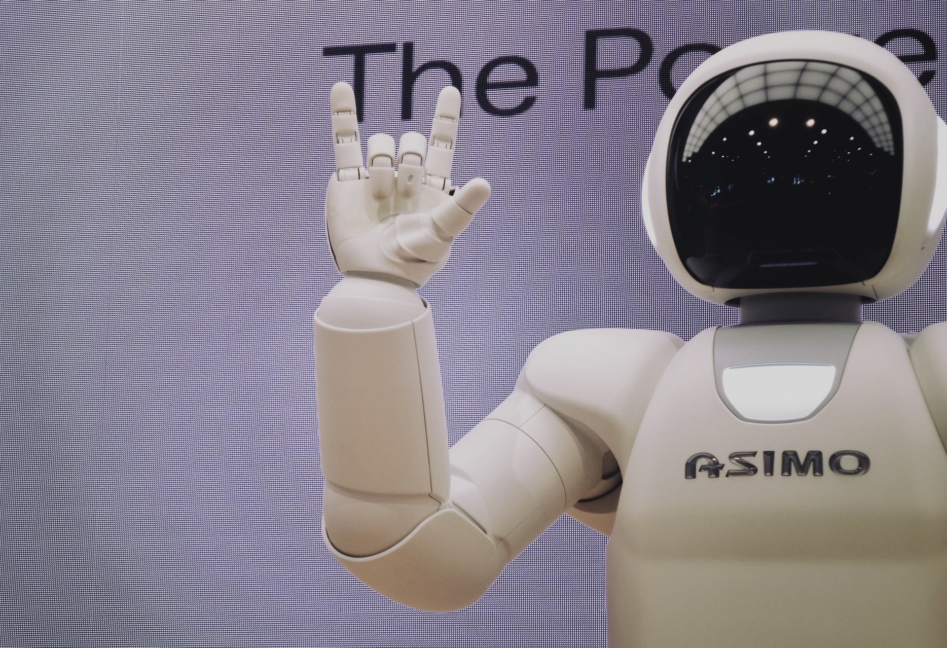 ai and automation white robot